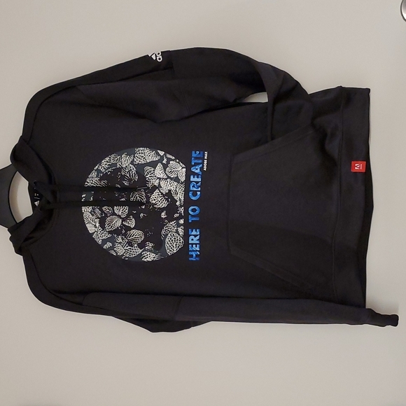 adidas Other - Adidas 'Here To Create' Adobe Max black long sleeve graphic hoodie NWT